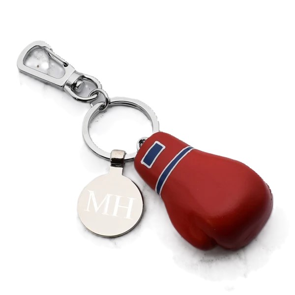 Wooden Boxing Glove Keychain