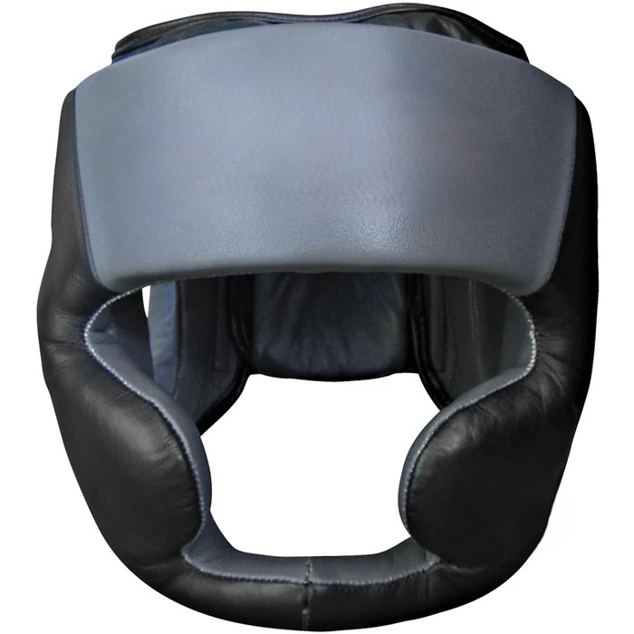 Gel Full-Face Training Head Guard - Black/Charcoal