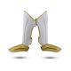 White Shin Guards - Thumbnail Image 3