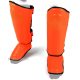 Double Padded Shin Guards - Orange